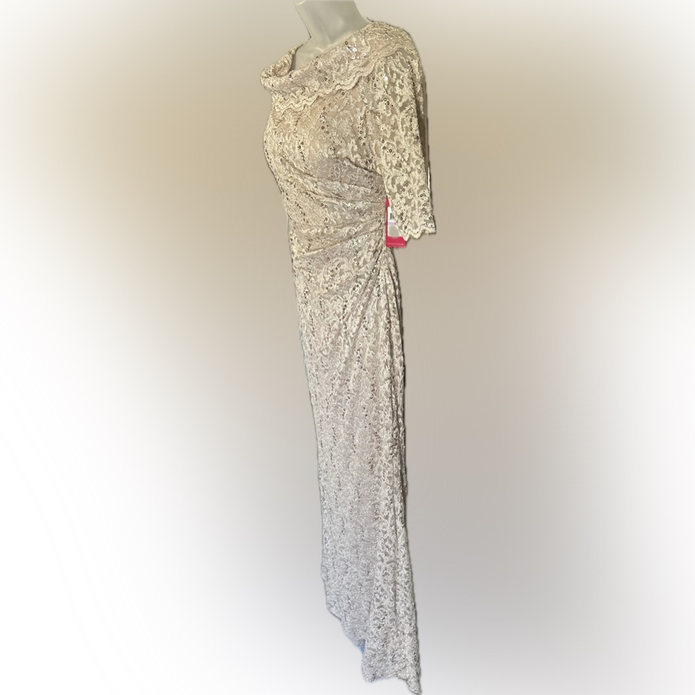 Elegant Gold Lace & Sequins